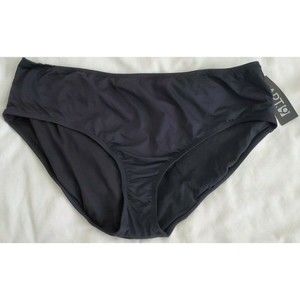 NWT Woman's Plus Size 3X Black Bikini Swimsuit Bottoms Apt 9 Swimwear Back Seam